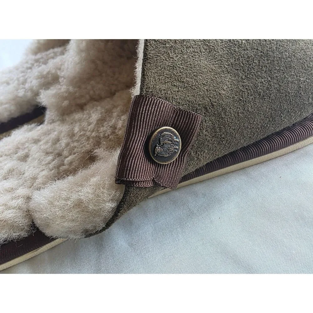 Celtic & Co Pure Sheepskin Suede Mules - Unworn - Mens 8.5/Womens 9.5